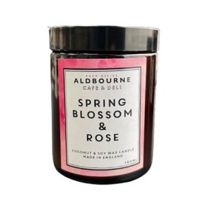 spring blossom rose candle