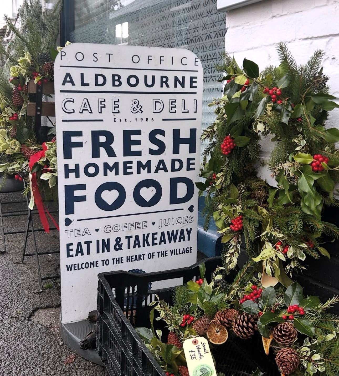 Aldbourne cafe Christmas